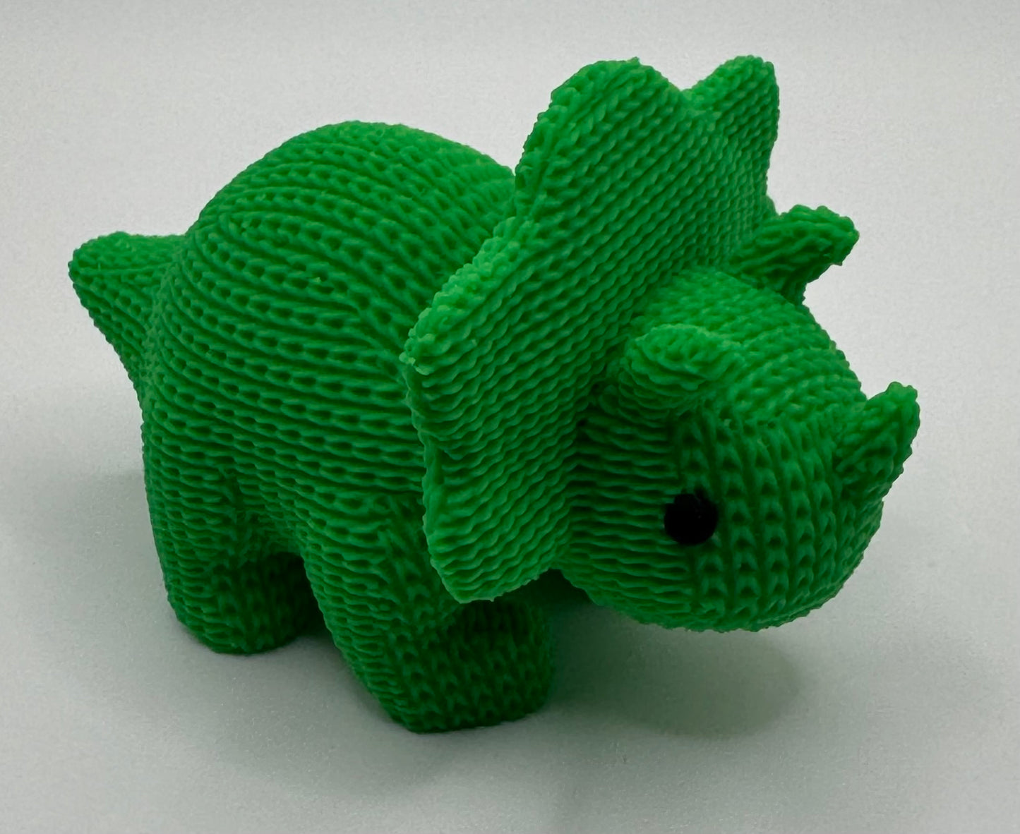 Knitted Triceratops