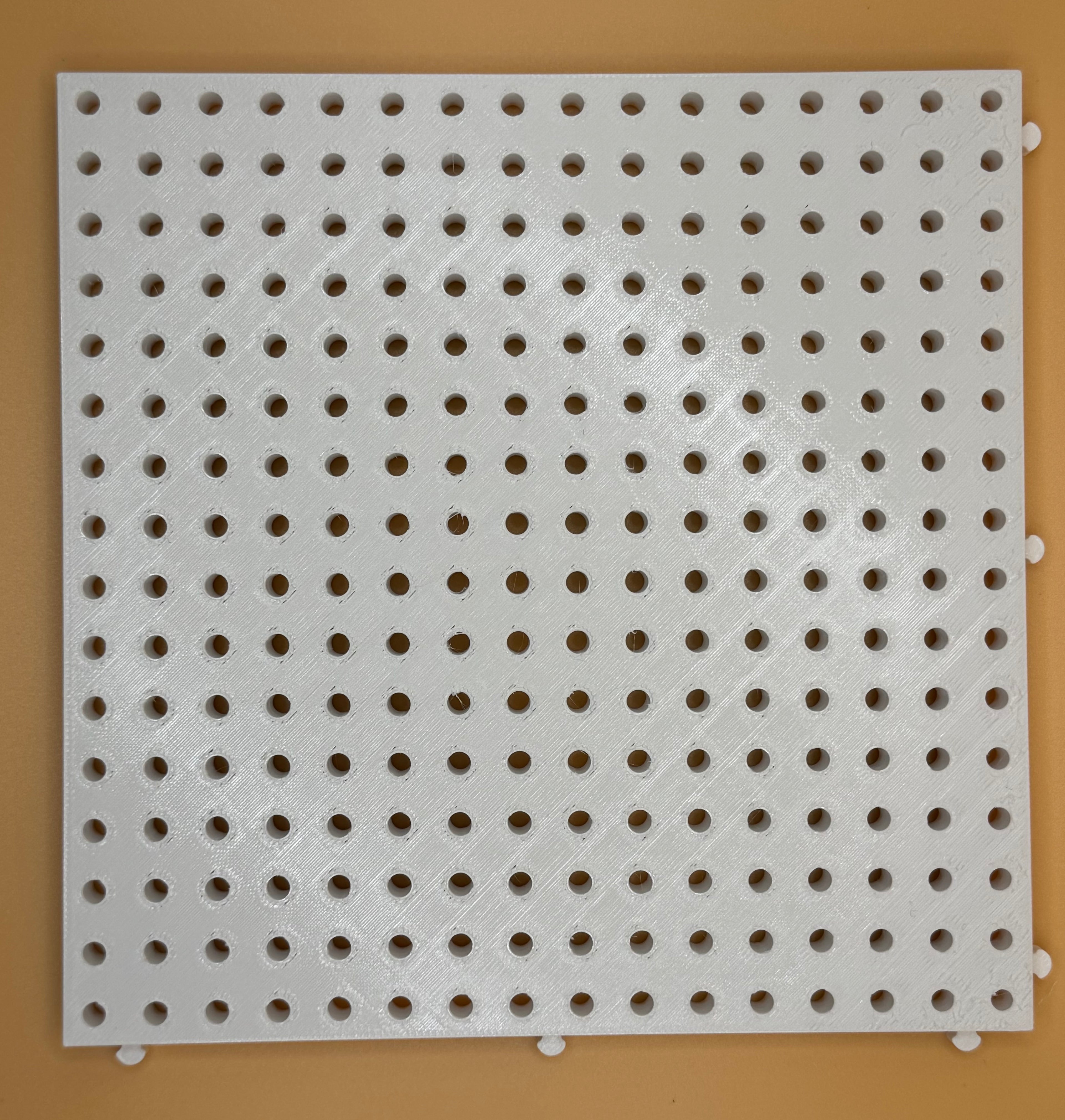 Toolbox Organizer Plate 6”x6” (White)