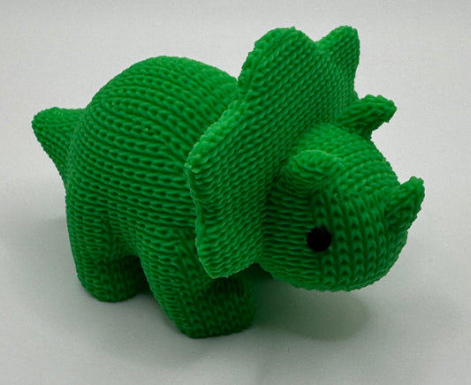Knitted Triceratops