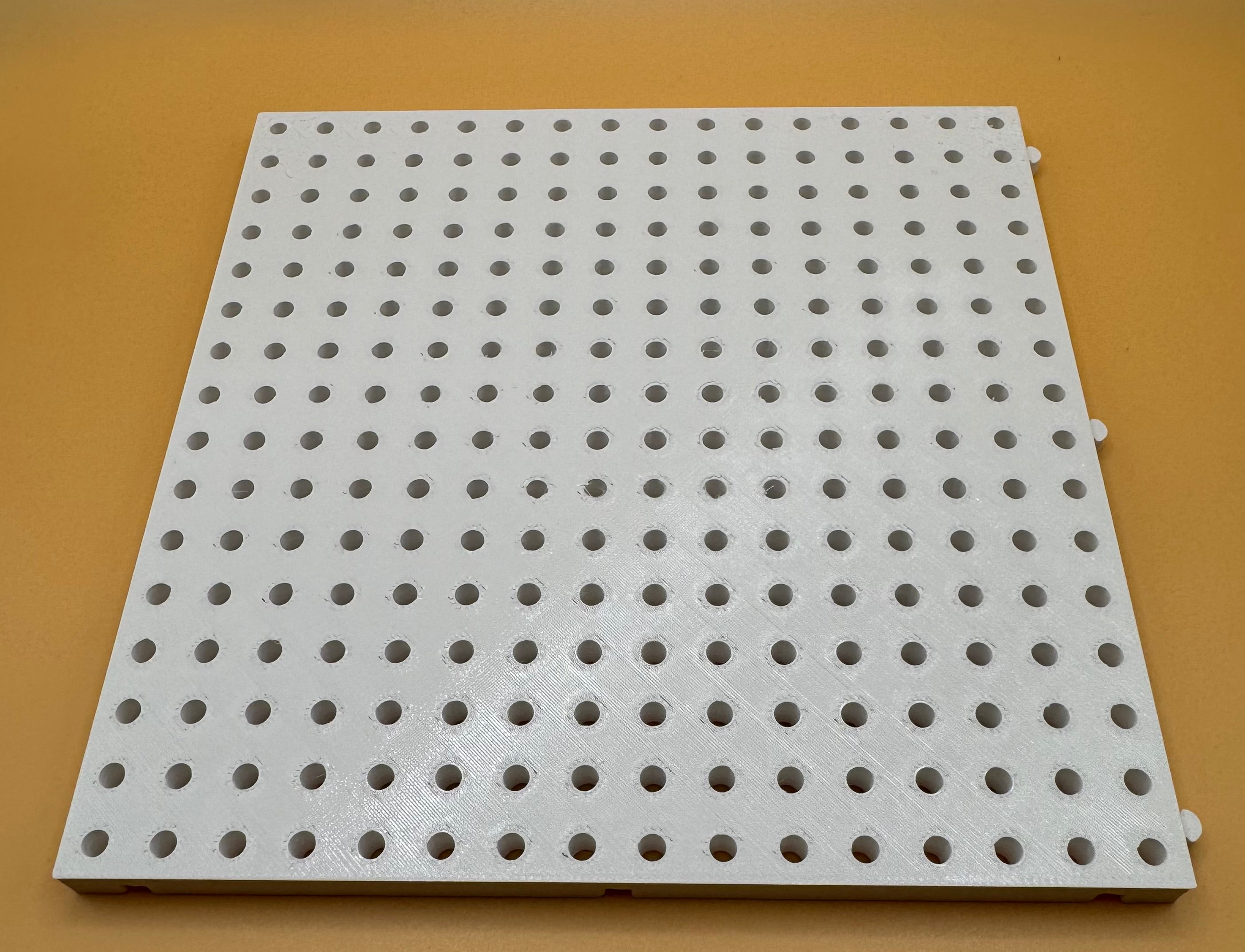 Toolbox Organizer Plate 6”x6” (White)