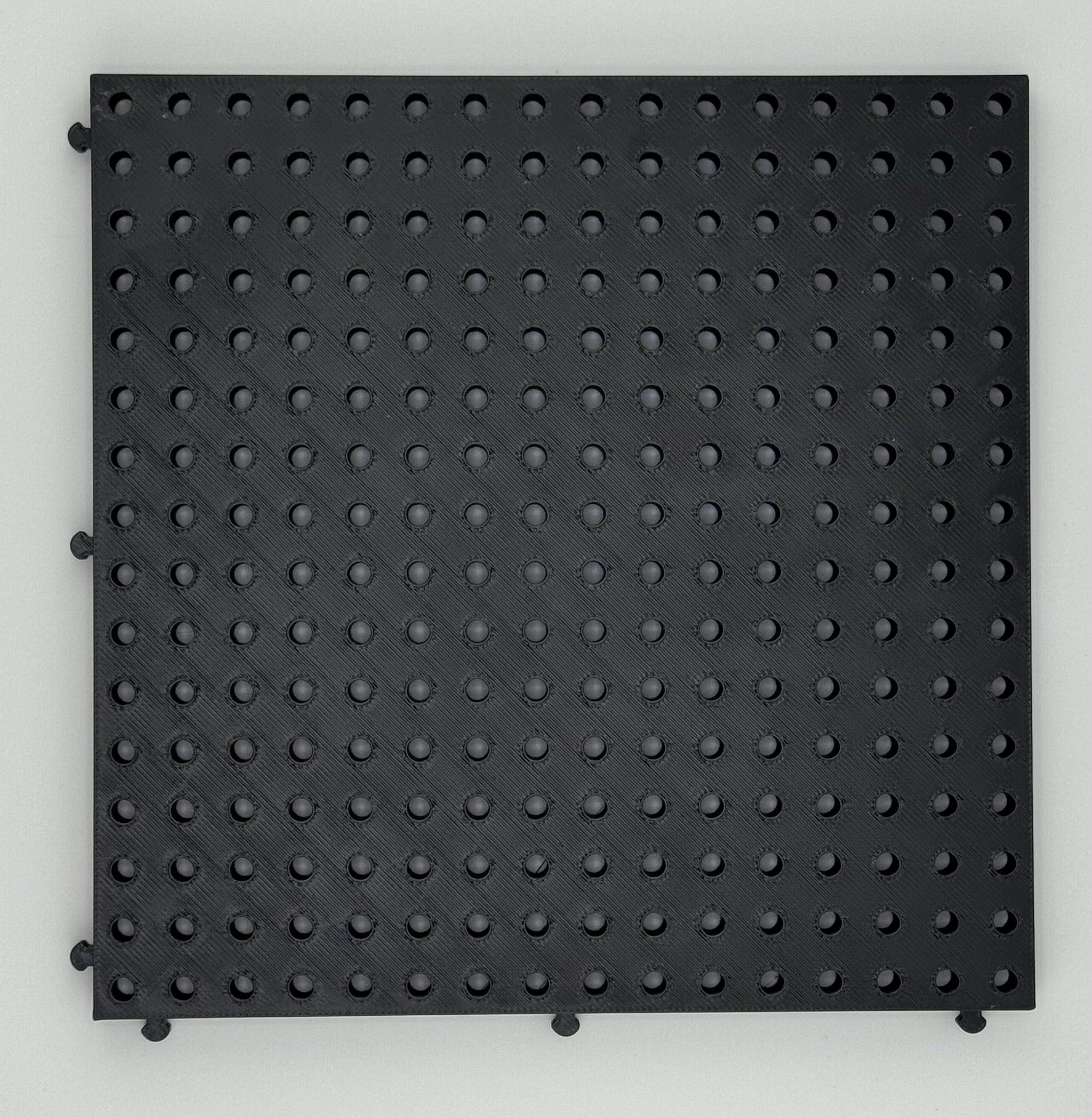 Toolbox Organizer Plate 6”x6” (Black)